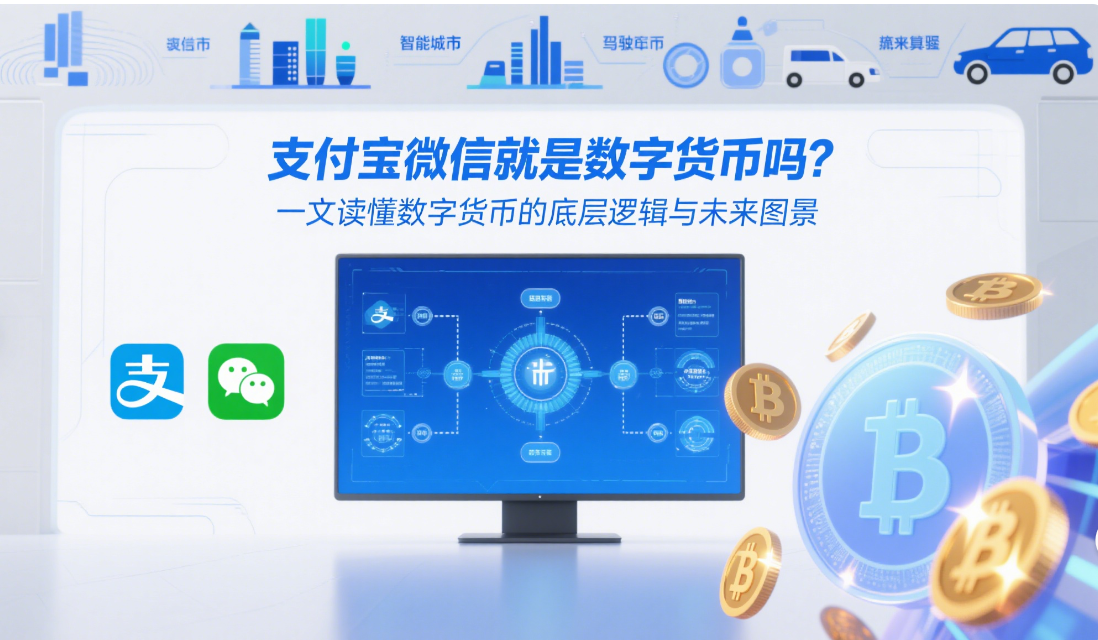 支付宝微信就是数字人民币吗？一文读懂数字货币